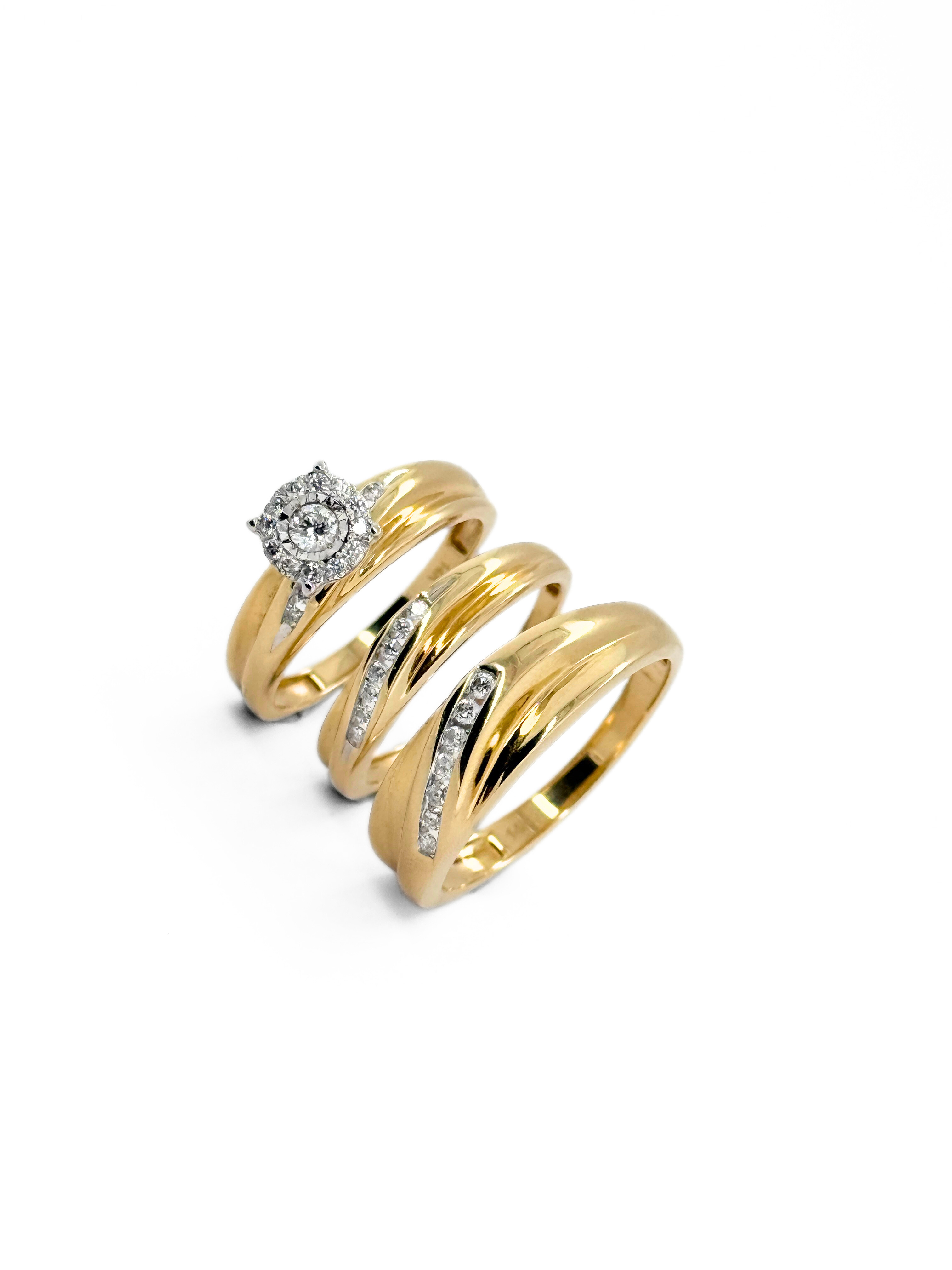 WED-TRIO SET-RING-TRHH7170G